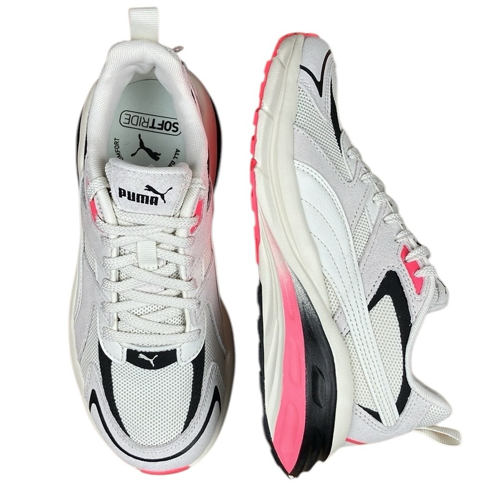 PUMA Hypnotic LS Running Sneakers Cream Pink Black NWT